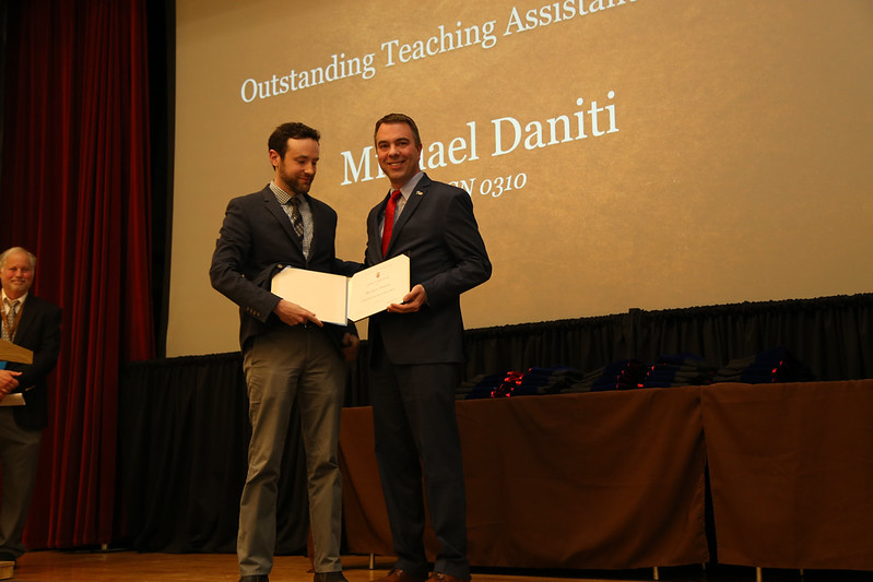 Outstanding Teaching Assistant Award - Michael Daniti