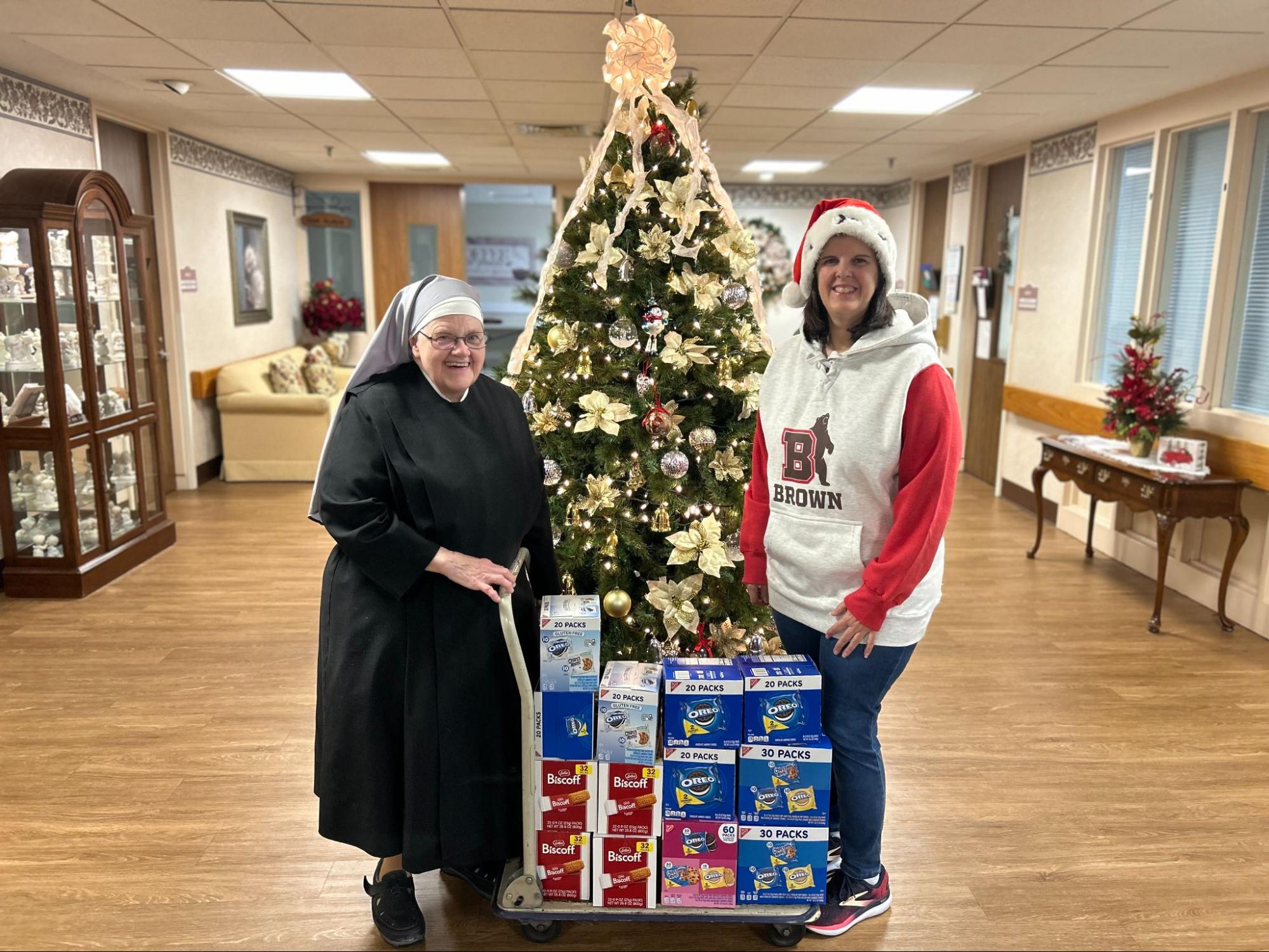 Sister Mary Vincent and Tina Trahan