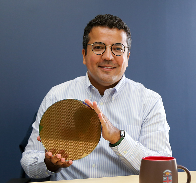 Mehdi Saligane holding software chip